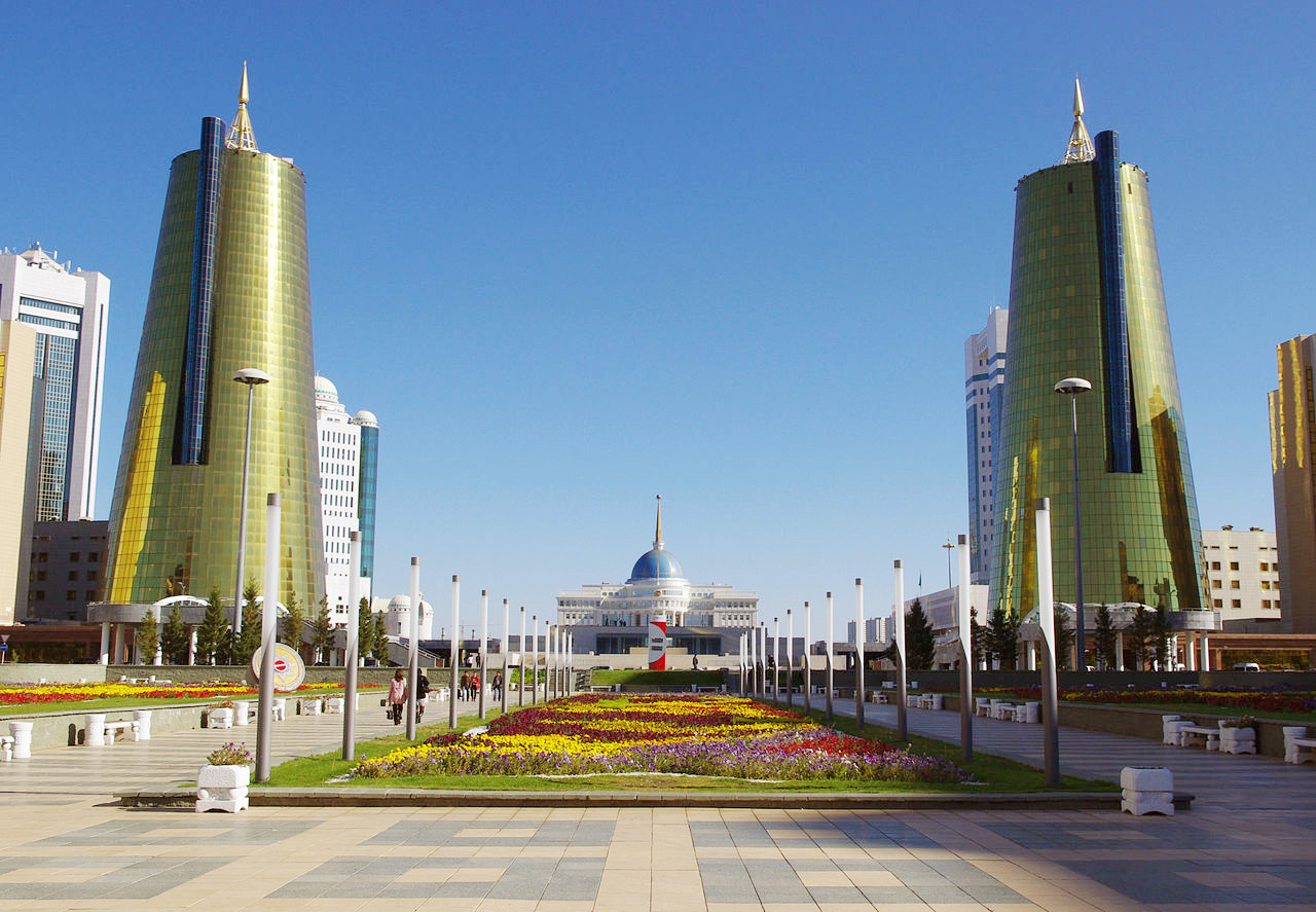 Central downtown Astana skyline
