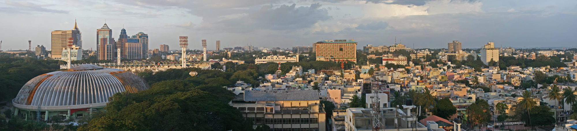 Panoramic view of the Bengaluru skyline