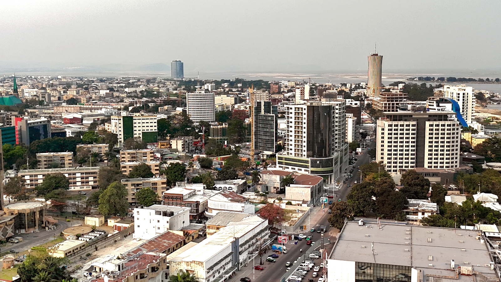 Aerial view of Brazzaville, Republic of the Congo