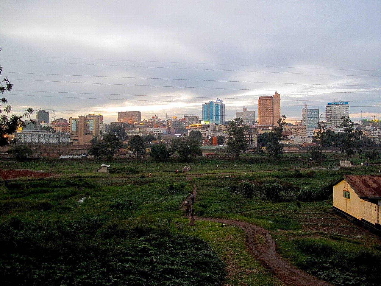 Kampala skyline