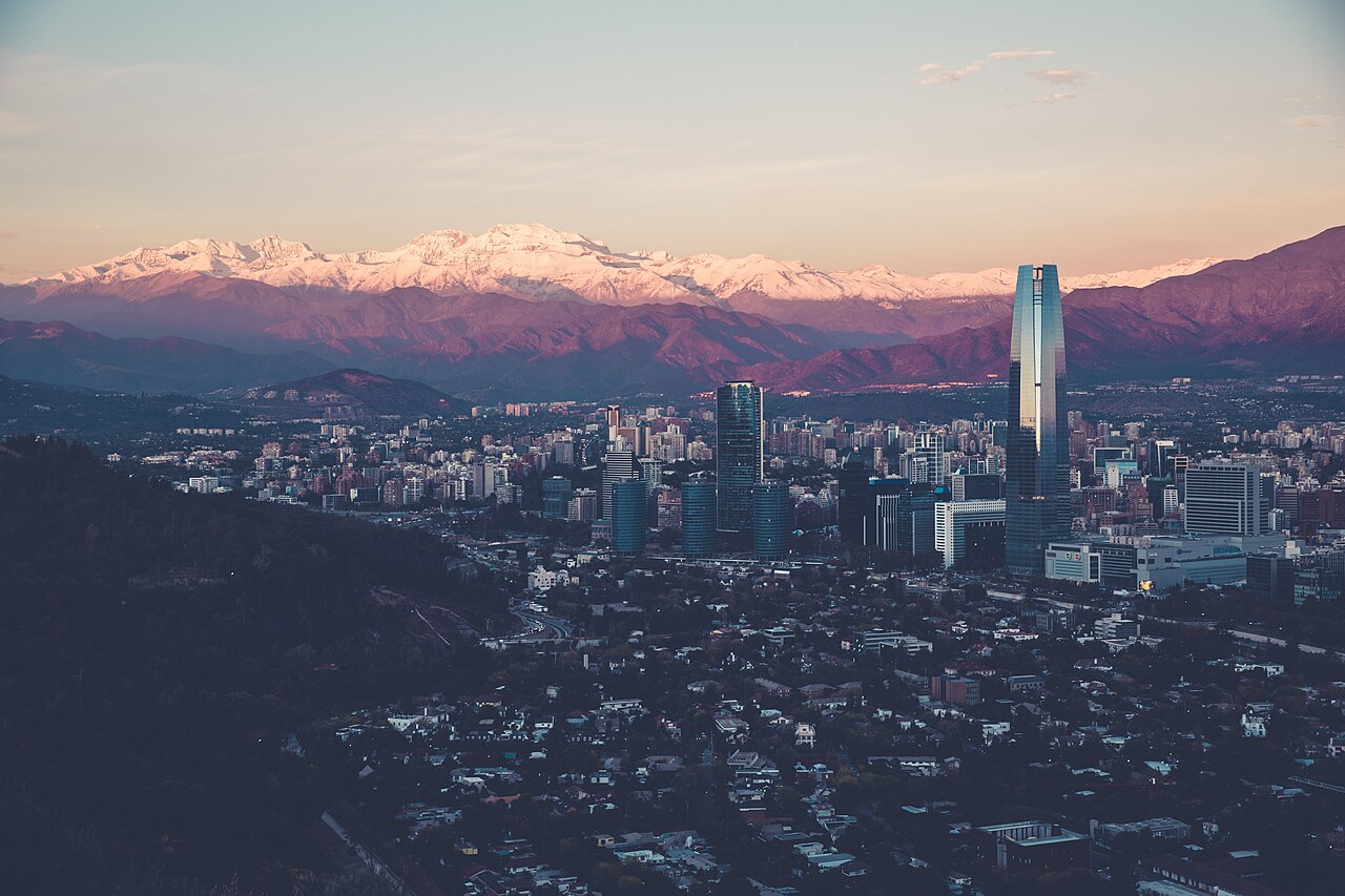 Santiago skyline, Chile