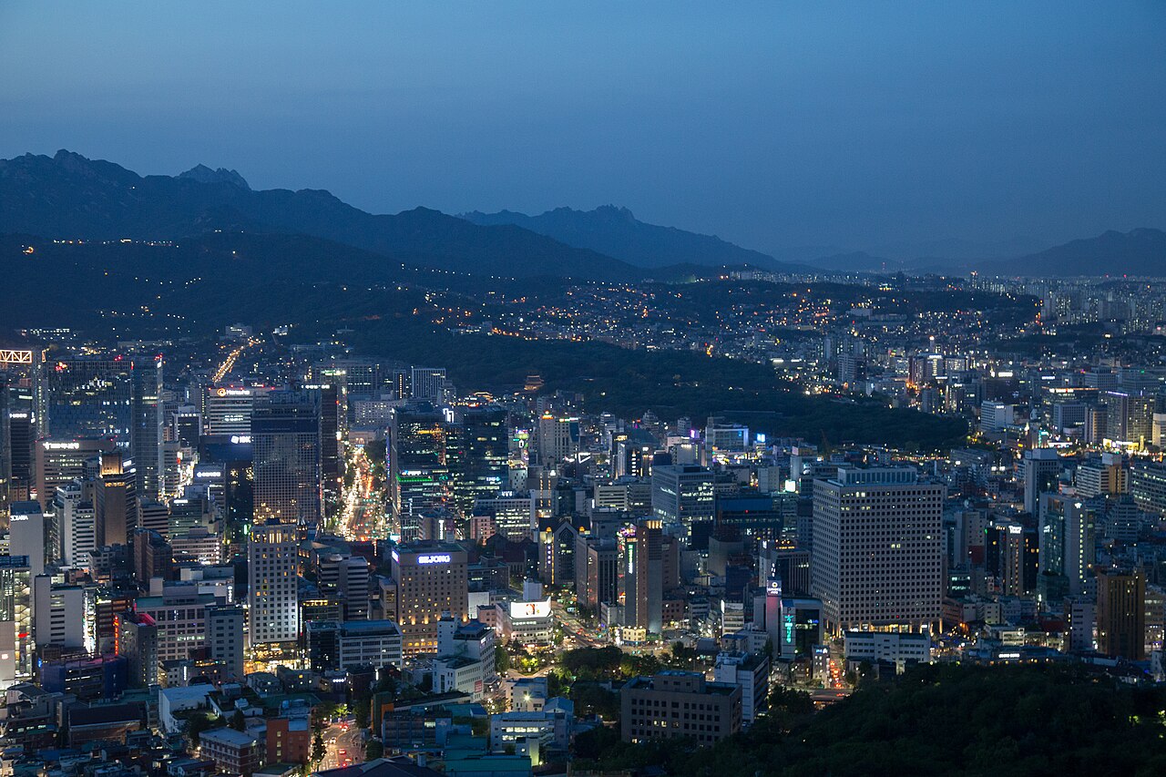 Seoul skyline seen from Namsan
